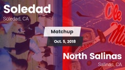 Matchup: Soledad vs. North Salinas  2018