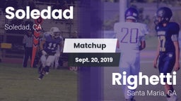 Matchup: Soledad vs. Righetti  2019