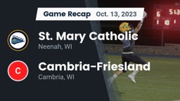 Recap: St. Mary Catholic  vs. Cambria-Friesland  2023