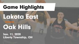 Lakota East  vs Oak Hills  Game Highlights - Jan. 11, 2020