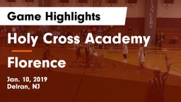 Holy Cross Academy vs Florence  Game Highlights - Jan. 10, 2019