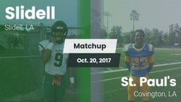 Matchup: Slidell vs. St. Paul's  2017