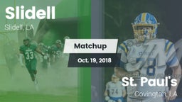 Matchup: Slidell vs. St. Paul's  2018