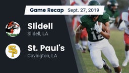 Recap: Slidell  vs. St. Paul's  2019