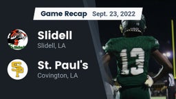 Recap: Slidell  vs. St. Paul's  2022