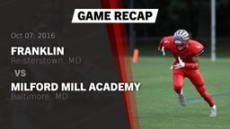 Recap: Franklin  vs. Milford Mill Academy  2016