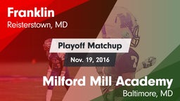 Matchup: Franklin vs. Milford Mill Academy  2016