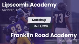 Matchup: Lipscomb vs. Franklin Road Academy 2016