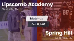 Matchup: Lipscomb vs. Spring Hill  2016