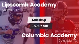 Matchup: Lipscomb vs. Columbia Academy  2018