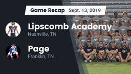 Recap: Lipscomb Academy vs. Page  2019