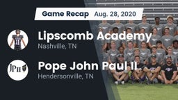 Recap: Lipscomb Academy vs. Pope John Paul II  2020