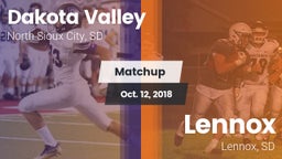 Matchup: Dakota Valley vs. Lennox  2018