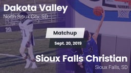 Matchup: Dakota Valley vs. Sioux Falls Christian  2019
