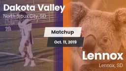 Matchup: Dakota Valley vs. Lennox  2019
