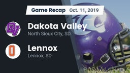Recap: Dakota Valley  vs. Lennox  2019