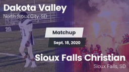 Matchup: Dakota Valley vs. Sioux Falls Christian  2020