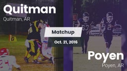 Matchup: Quitman vs. Poyen  2016