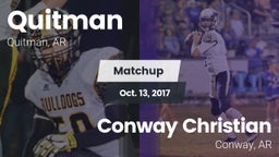 Matchup: Quitman vs. Conway Christian  2017