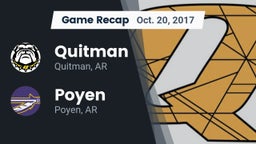 Recap: Quitman  vs. Poyen  2017