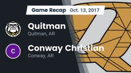 Recap: Quitman  vs. Conway Christian  2017