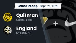 Recap: Quitman  vs. England  2023