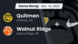 Recap: Quitman  vs. Walnut Ridge  2023