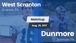 Matchup: West Scranton vs. Dunmore  2017