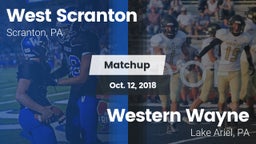 Matchup: West Scranton vs. Western Wayne  2018