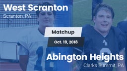 Matchup: West Scranton vs. Abington Heights  2018