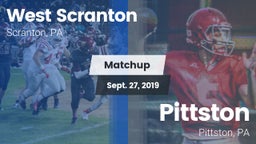 Matchup: West Scranton vs. Pittston  2019