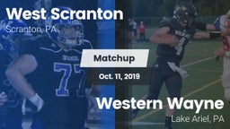 Matchup: West Scranton vs. Western Wayne  2019