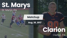 Matchup: St. Marys vs. Clarion  2017