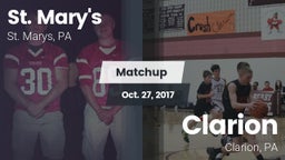 Matchup: St. Marys vs. Clarion  2017