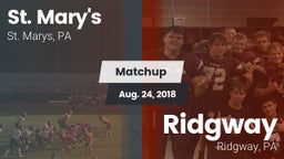 Matchup: St. Marys vs. Ridgway  2018