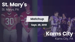 Matchup: St. Marys vs. Karns City  2018