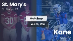 Matchup: St. Marys vs. Kane  2018