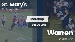 Matchup: St. Marys vs. Warren  2018