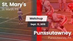 Matchup: St. Marys vs. Punxsutawney  2019