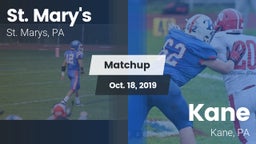 Matchup: St. Marys vs. Kane  2019