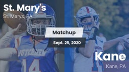 Matchup: St. Marys vs. Kane  2020