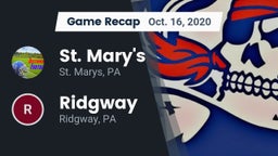 Recap: St. Mary's  vs. Ridgway  2020