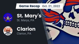 Recap: St. Mary's  vs. Clarion  2022