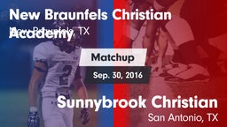 Matchup: New Braunfels Christ vs. Sunnybrook Christian  2016