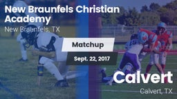 Matchup: New Braunfels vs. Calvert  2017