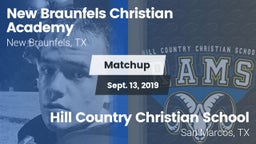 Matchup: New Braunfels vs. Hill Country Christian School 2019