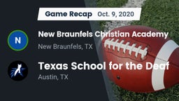 Recap: New Braunfels Christian Academy vs. Texas School for the Deaf 2020