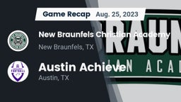 Recap: New Braunfels Christian Academy vs. Austin Achieve 2023