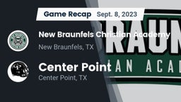 Recap: New Braunfels Christian Academy vs. Center Point  2023