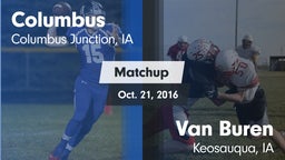 Matchup: Columbus vs. Van Buren  2016